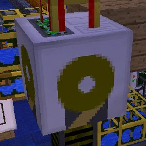 Pump from BuildCraft in Tekkit Classic.